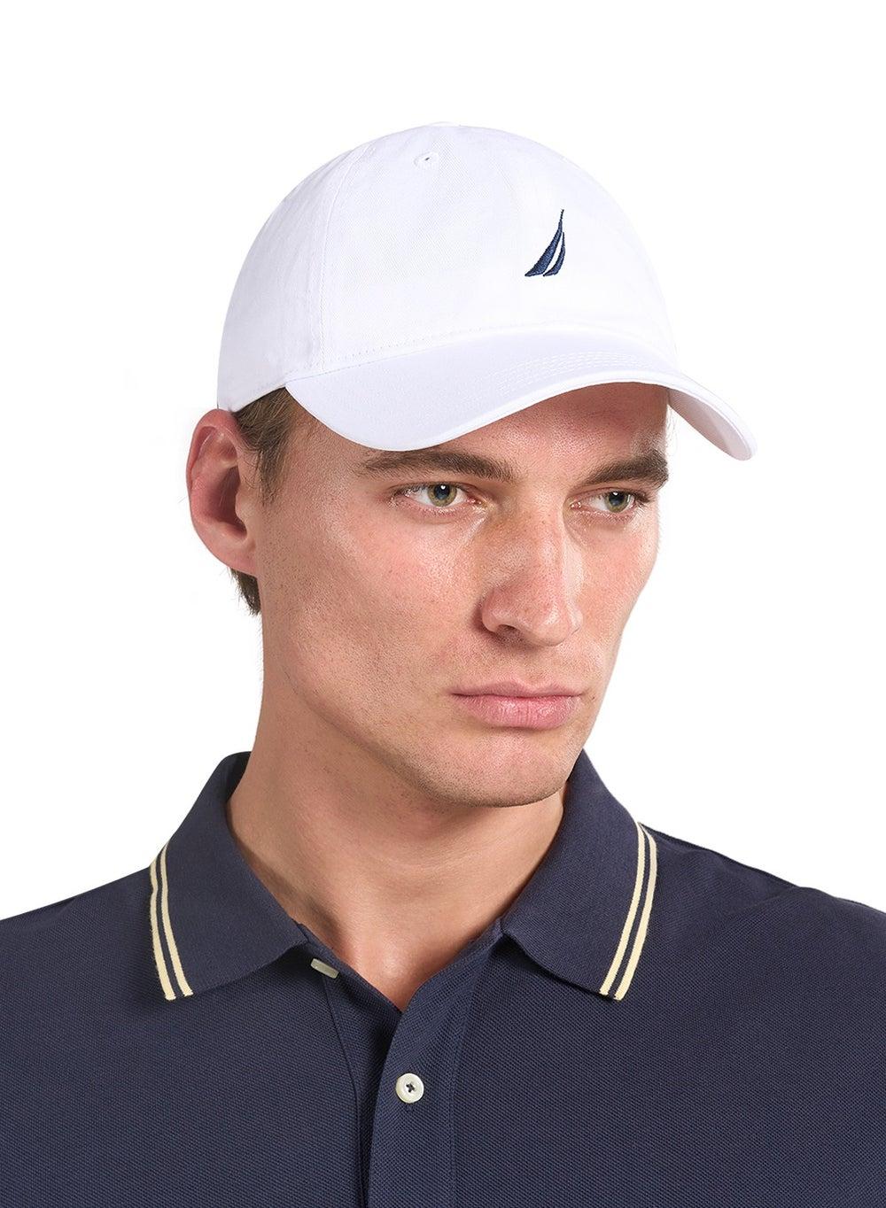 NAUTICA White 3D Embroidered Logo Cap - Nautical Elegance - Image 1