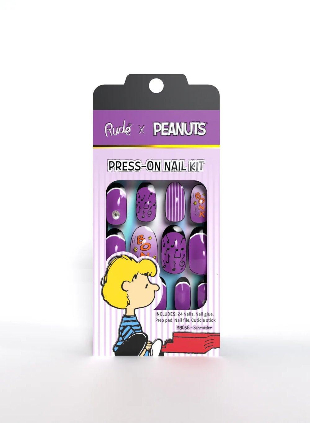 RUDE PEANUTS #6 SCHROEDER Luxe Press-On Nail Kit - Image 1