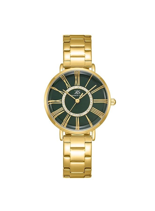 KENNETH SCOTT K23536-GBGG Elegant Women's Stainless Steel Timepiece - Image 1