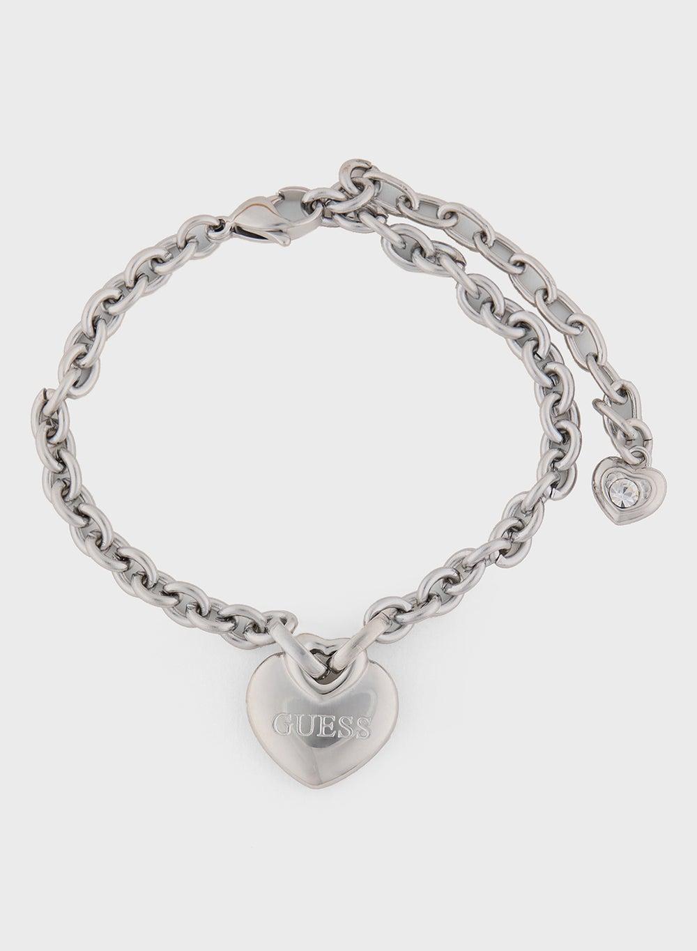 GUESS Romantic Heart Charm Bracelet for Women - Image 1