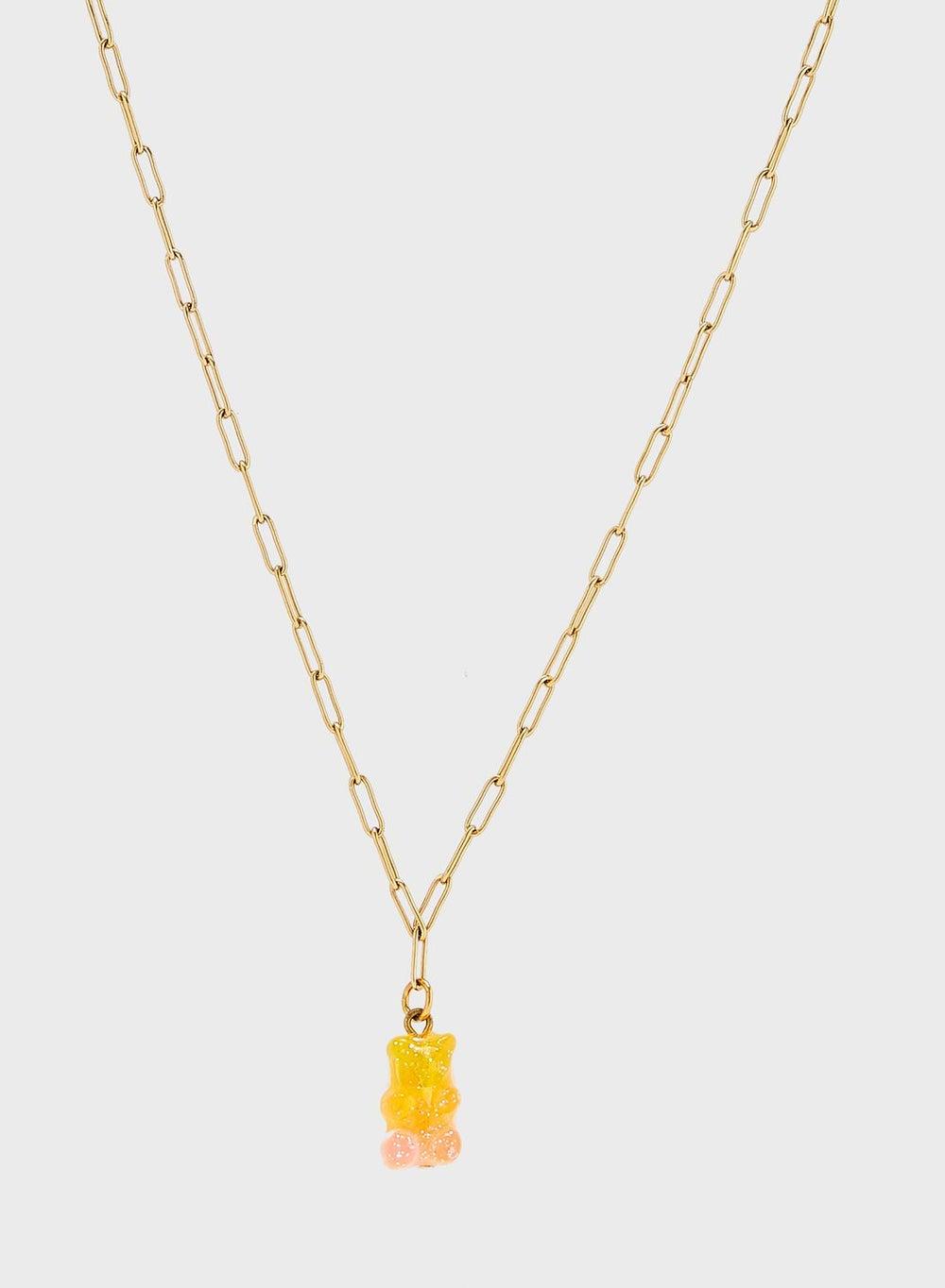 Fashionbox Bella Gummy Bear Gold-Tone Necklace - Image 1
