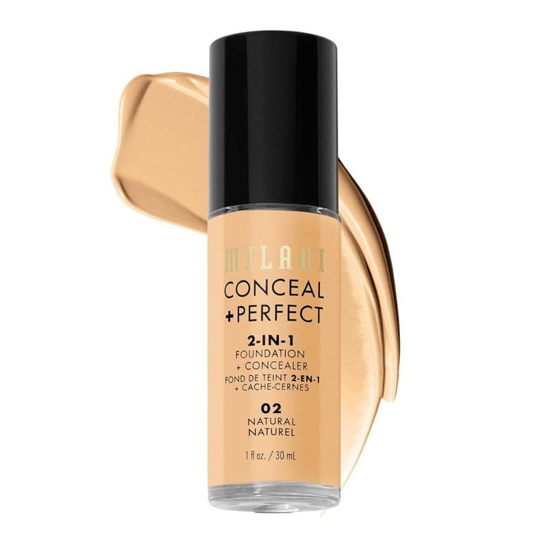 Milani Conceal + Perfect 2-In-1 Foundation - 02 Natural Beige - Image 1