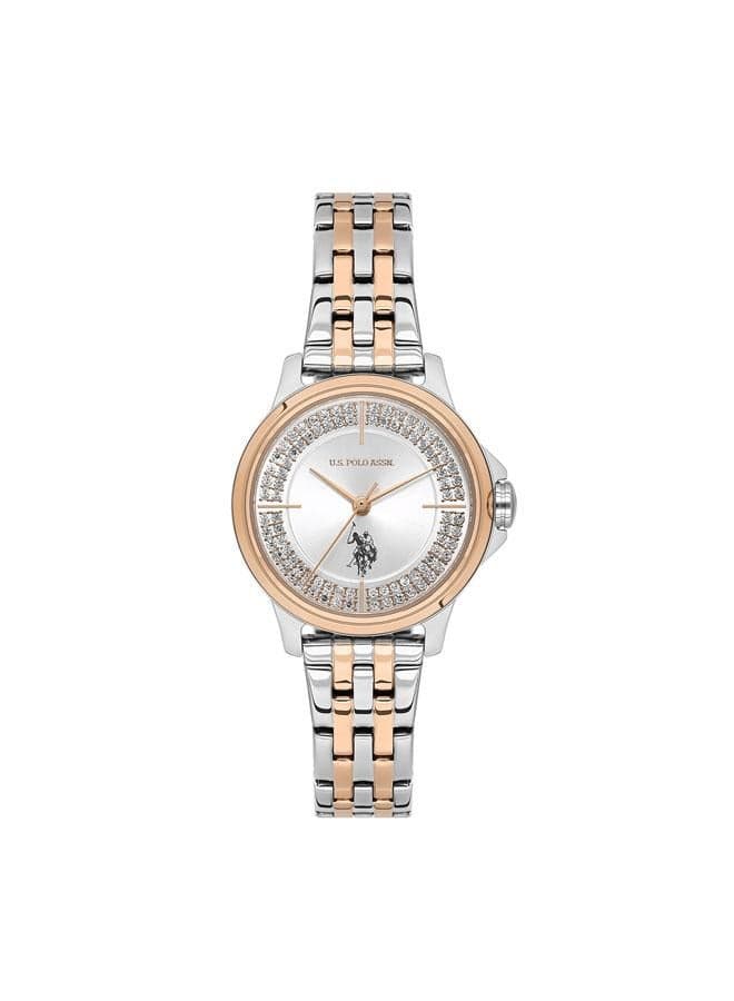 Elegant U.S. Polo Assn. Stile Women's Two-Tone 30mm Watch - Image 1
