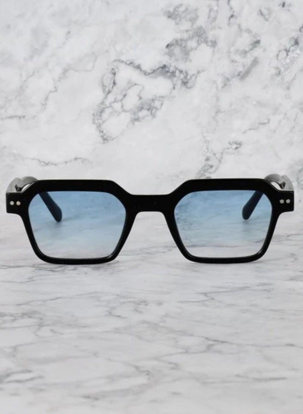 Elliot Black Gradient Blue Sunglasses - 12EP8 by Explicit Poets - Image 1