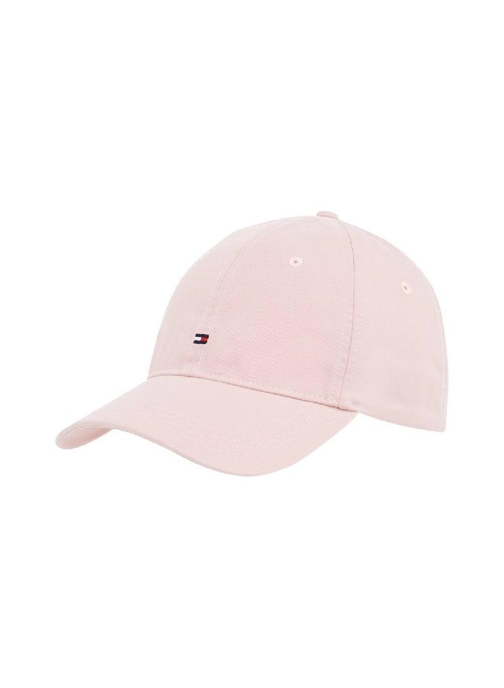 TOMMY HILFIGER Essential Flag Embroidery Baseball Cap in Foggy Pink - Image 1