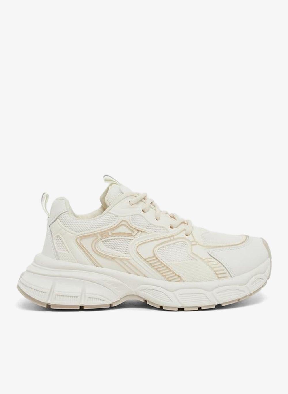 7012379002Beige Chic Beige Low-Top Lace-Up Sneakers - Image 1