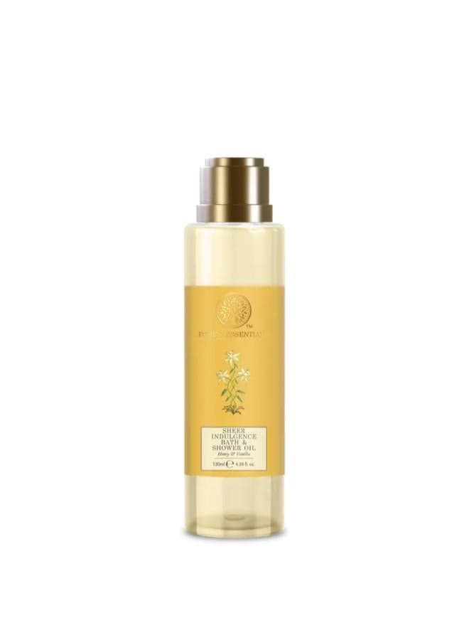 Honey & Vanilla Sheer Indulgence Bath Oil 130ml - Luxurious Hydration - Image 1