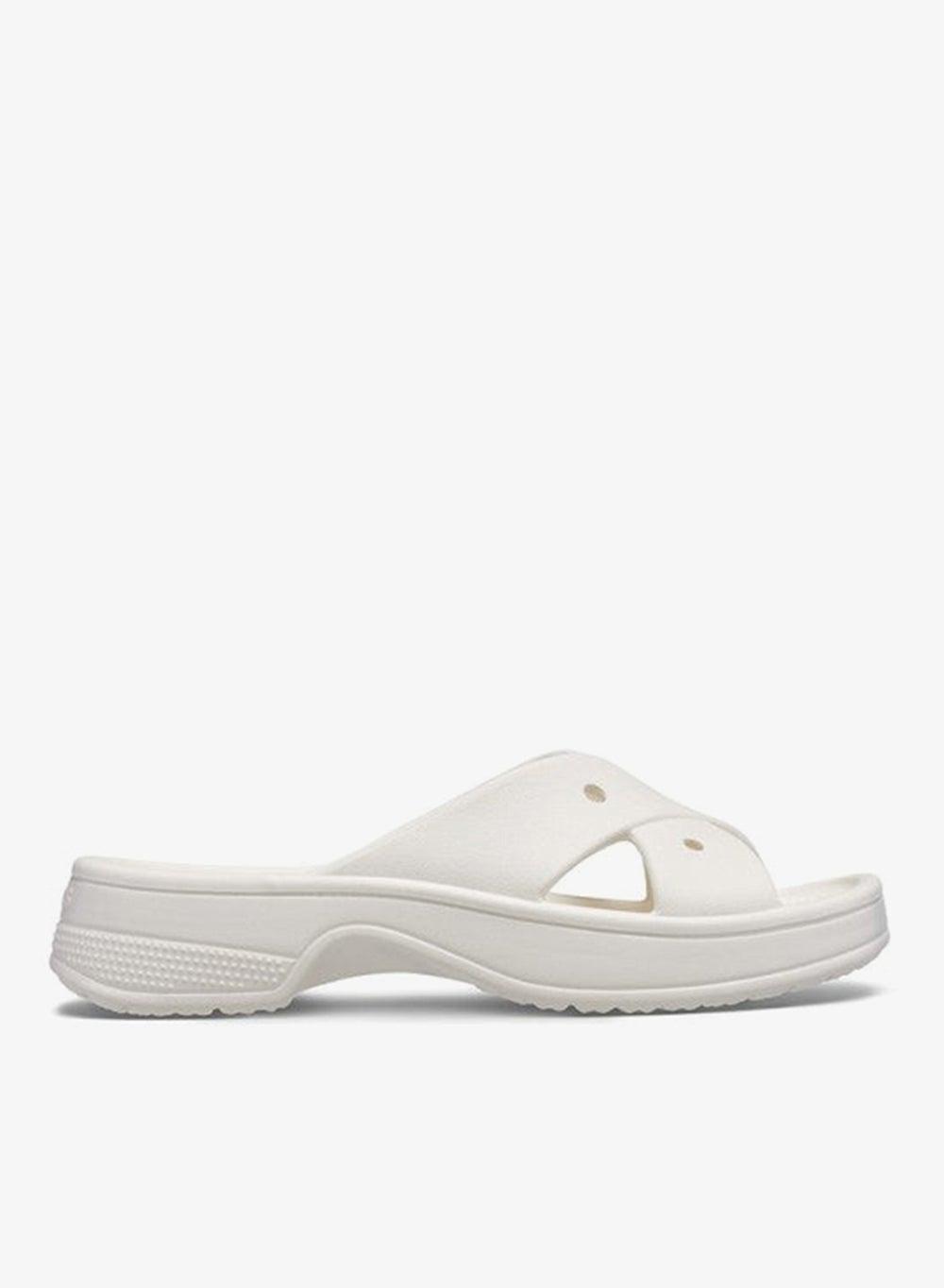 Elegant Chalk Cross Strap Flat Sandals for Women - 210840 0Wv - Image 1