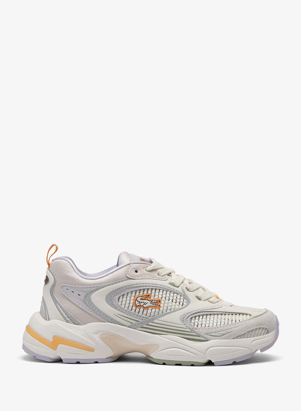 Storm 96 Elegance: Chic Low-Top Sneakers in Off White & Light Purple - Image 1