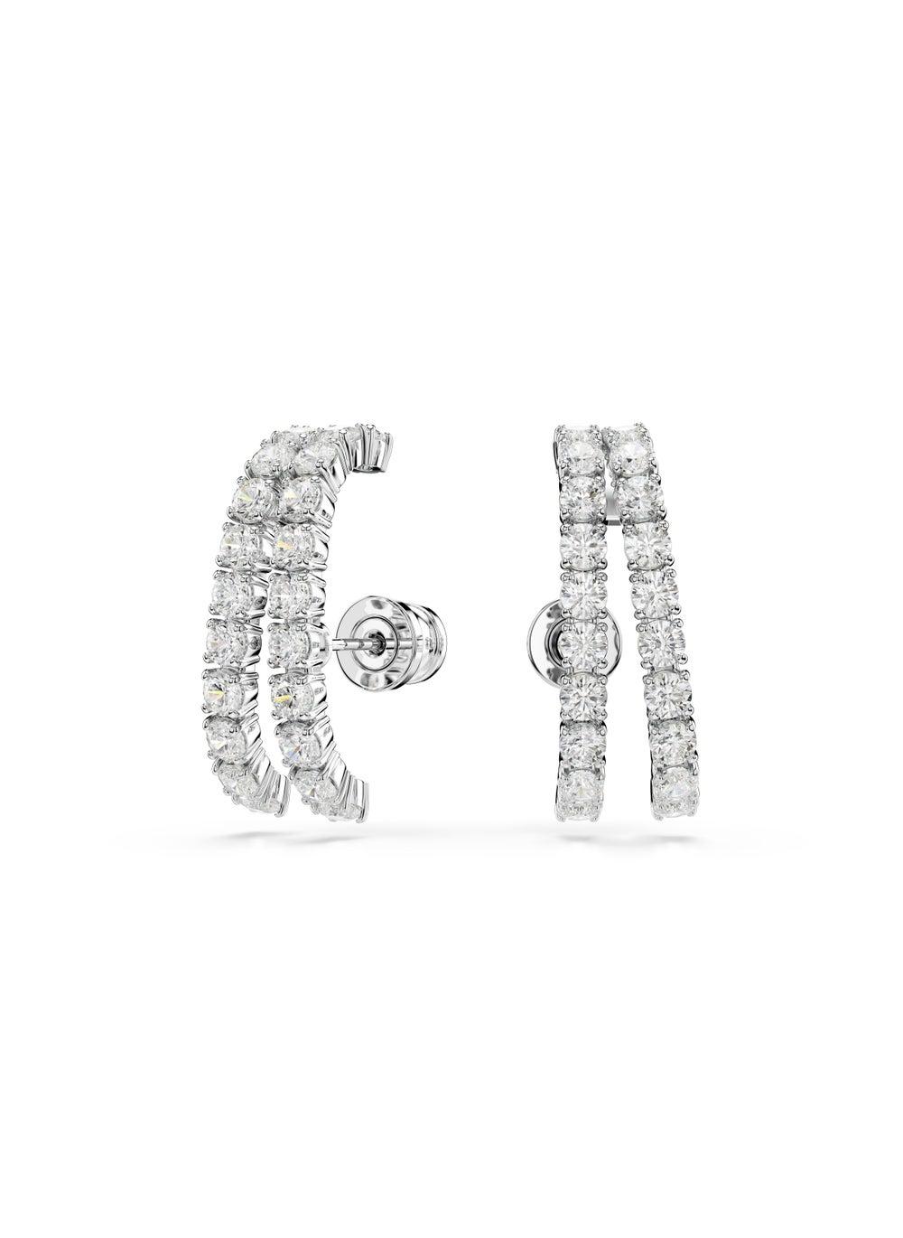 SWAROVSKI Matrix:Pe Lines Cuff Earrings - Elegance Redefined - Image 1