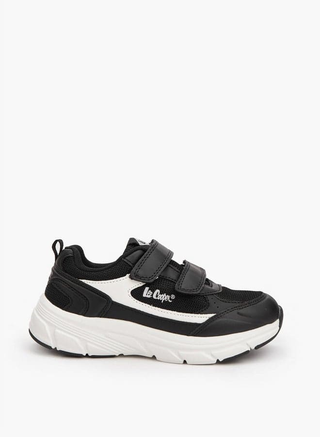 25K8011 Black Boys' Panelled Sneakers for Stylish Comfort - Image 1