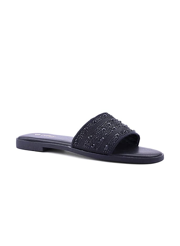 Elegant Black Mules for Leisurely Elegance - Image 1