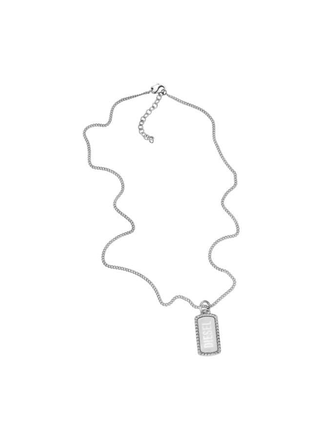 DIESEL Dx1455040 Elegant Stainless Steel Dog Tag Necklace - Image 1