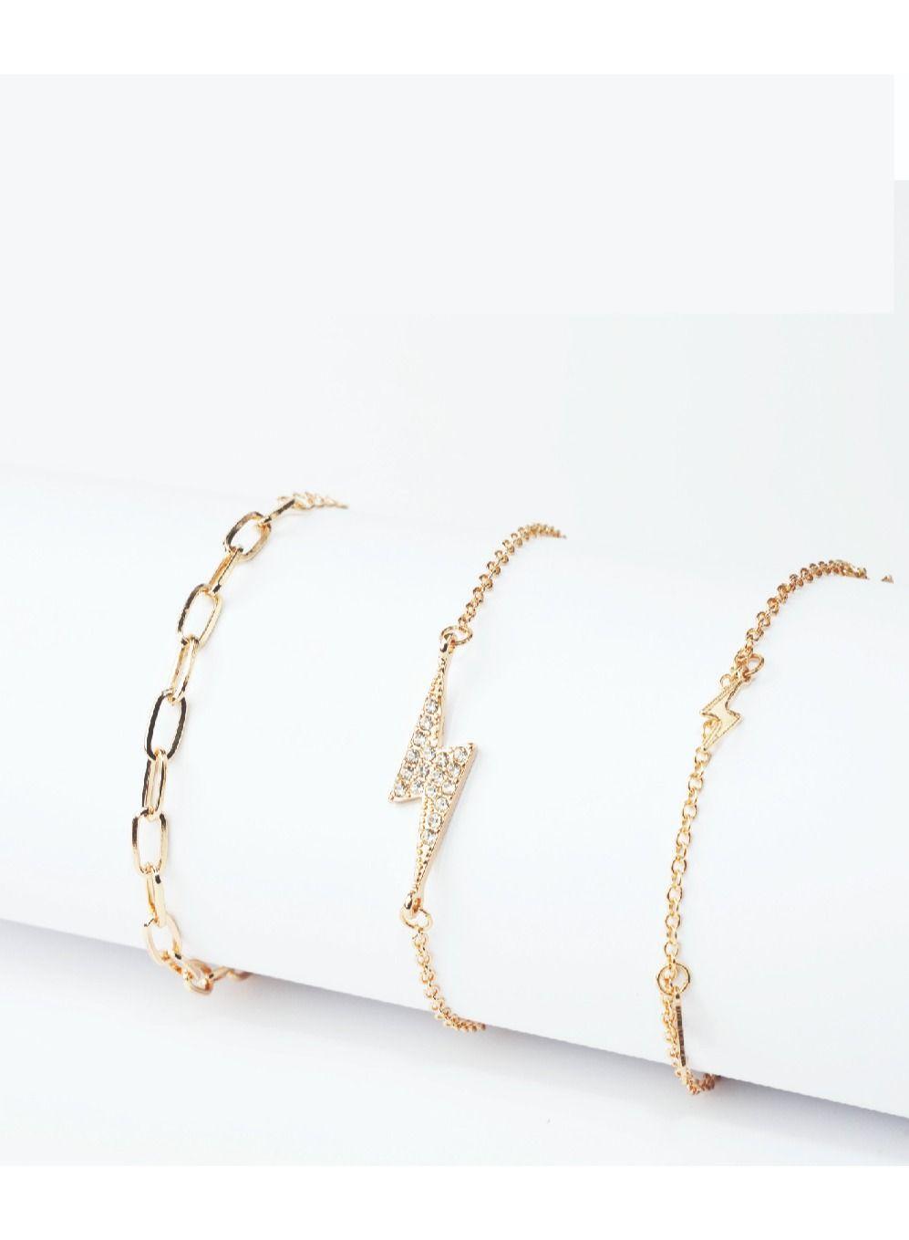 AMICA Trio of Embellished Charm Bracelets - Image 1