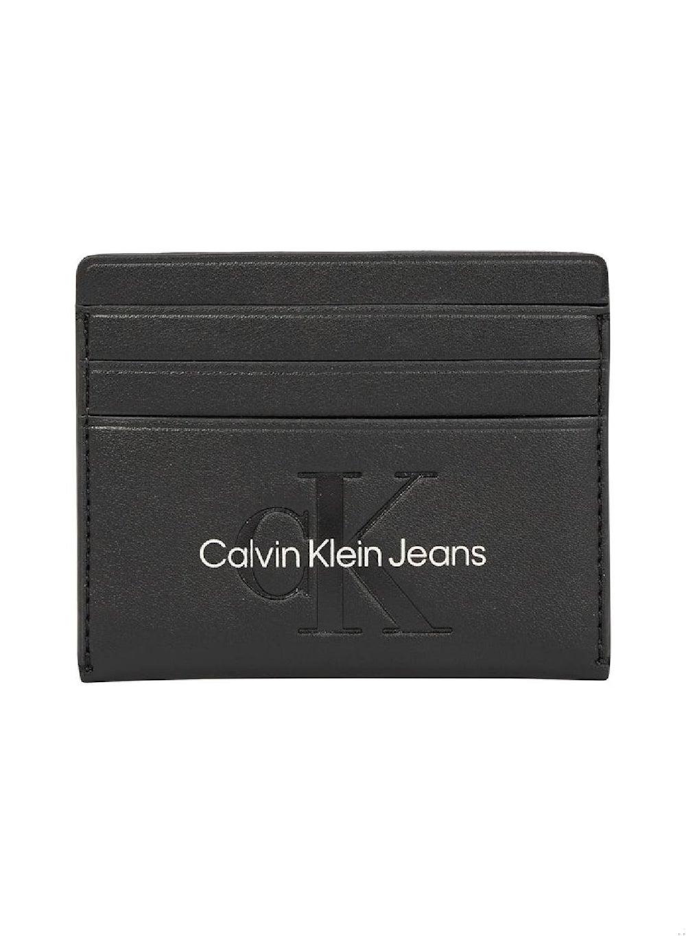 Calvin Klein RFID Black/White Logo Cardholder - Women's Essential - Image 1