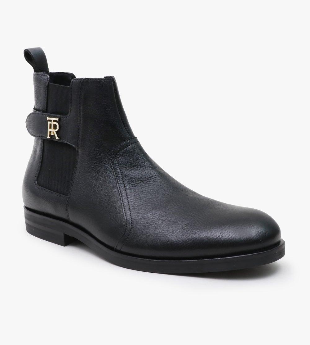 Adley Tr: Sleek Black Chelsea Ankle Boots for Men - Image 1