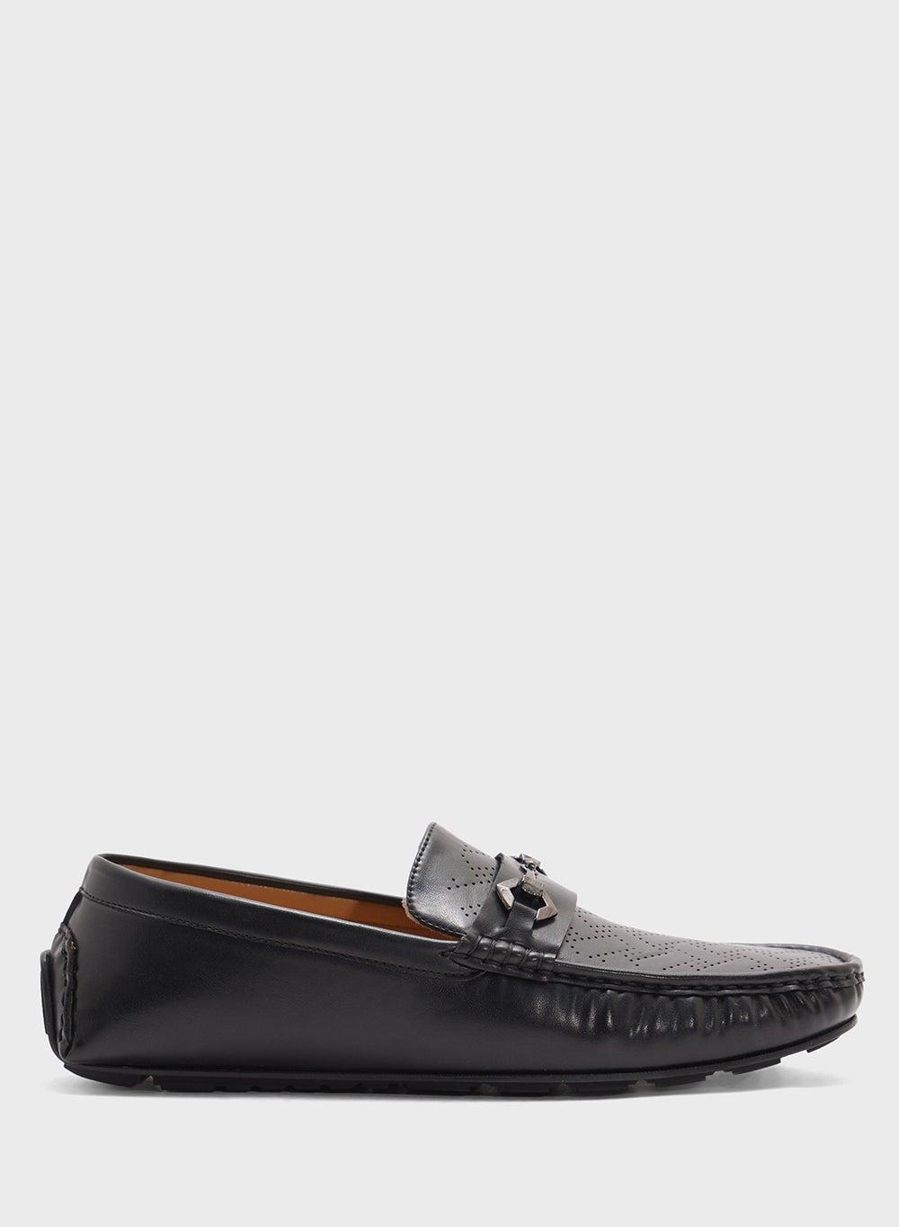 Tsm 2025 53 Elegant Black Perforated Loafers - Image 1