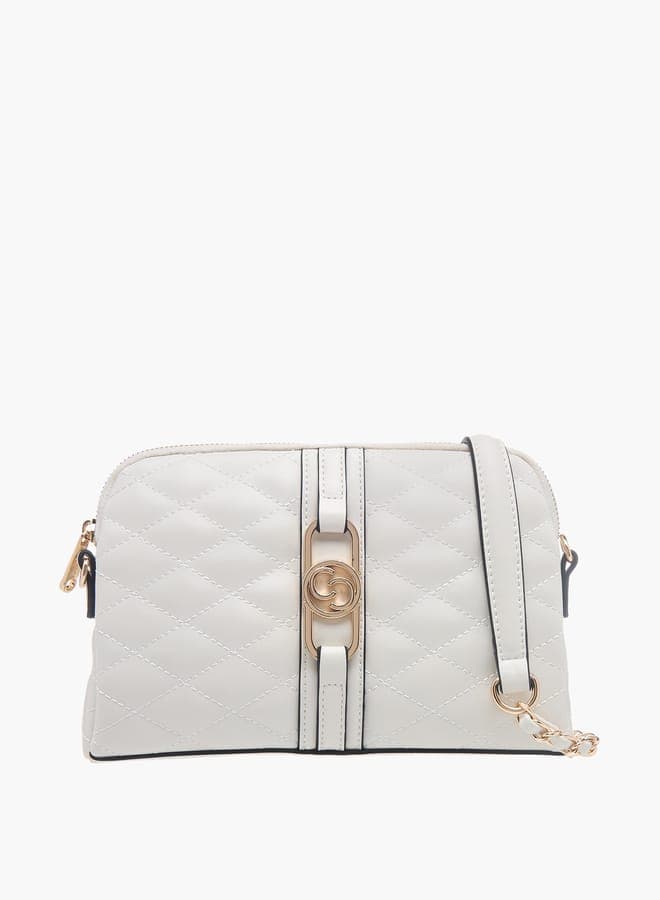 Celeste Chic Quilted Crossbody Bag with Detachable Strap - Image 1