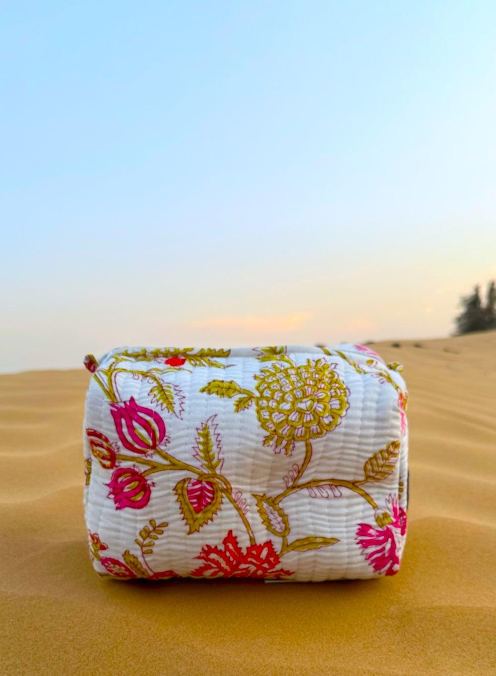 TohfaLuxe Oro: Elegant Handmade Block-Printed Pouch - Image 1