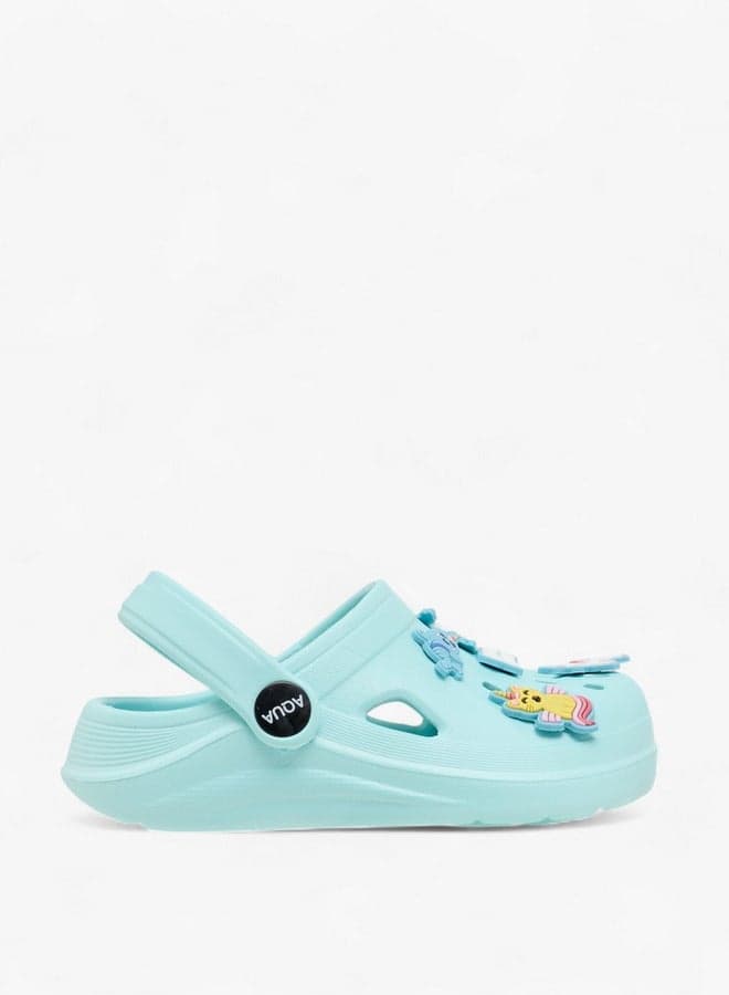 Jibbitz 25241 Charm-Enhanced Blue Clogs for Girls - Image 1