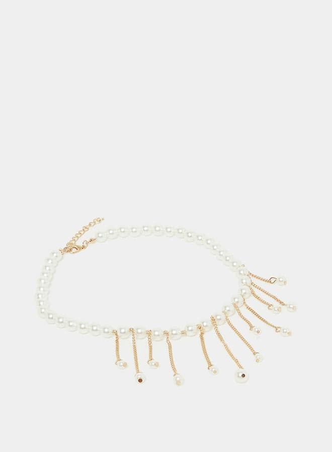 Elegant Styli Faux Pearl Drop Necklace for Sophisticated Charm - Image 1