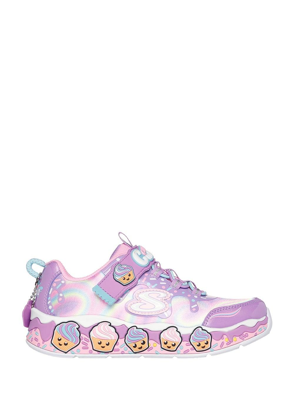 Skechers Sweet Kickz: Lavender Mint Youth Cupcake Cutie Sneakers - Image 1
