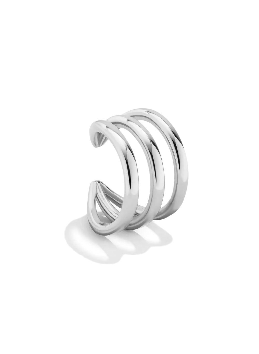 Liu Jo Triad Silver Ear Cuffs LJ2733 - Elegance Redefined - Image 1