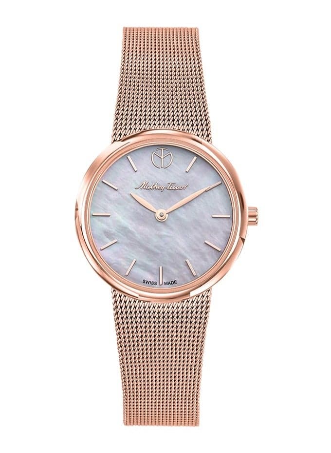 Mathey-Tissot Milly D403PI - Elegance in Rose Gold and Pearl - Image 1