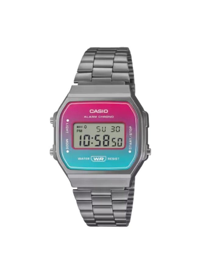 CASIO A168WERB-2ADF Elegant Digital Stainless Steel Watch - Image 1