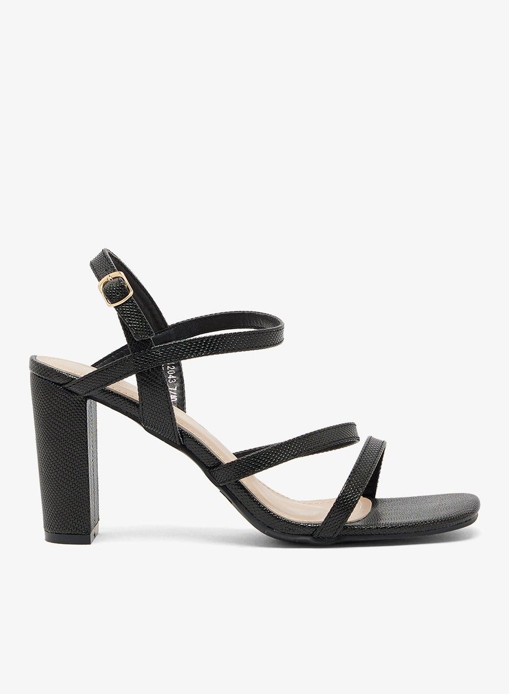 Elegant Multi Strap Block Heel Sandals F12043Am1 - Image 1