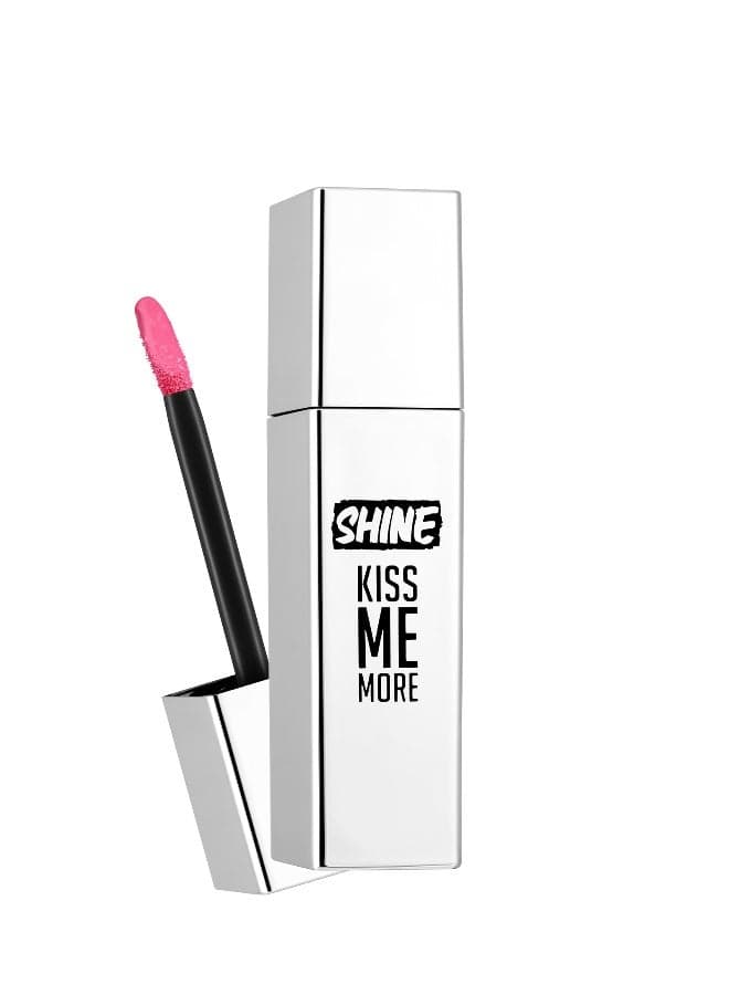 Flormar 013 Shine Kiss Me More Pink Liquid Lipstick - Image 1