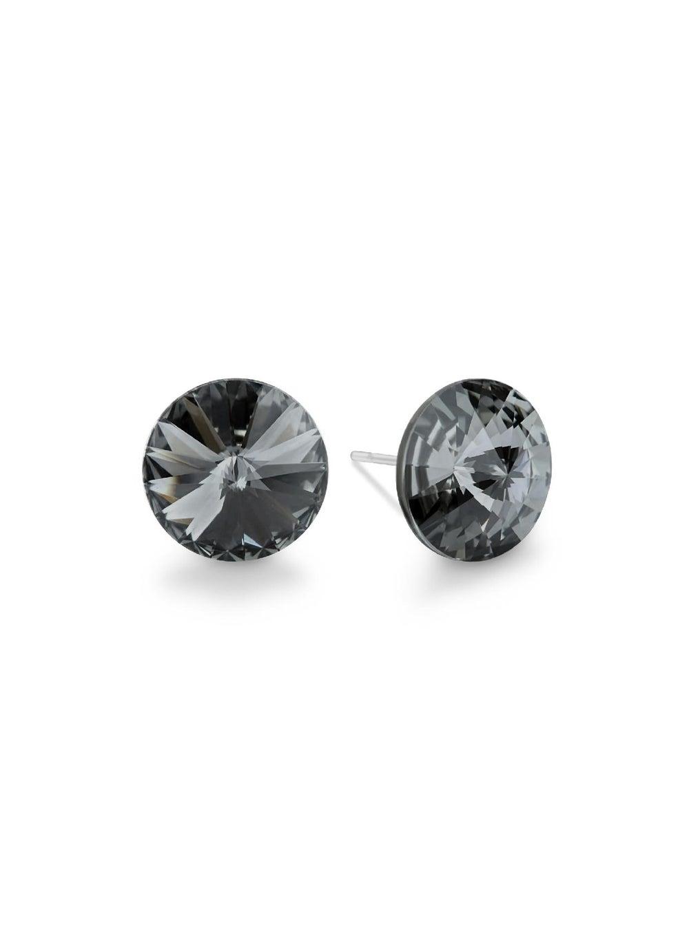 Seona ELLA Silver Night Crystal Studs - Canadian Elegance - Image 1