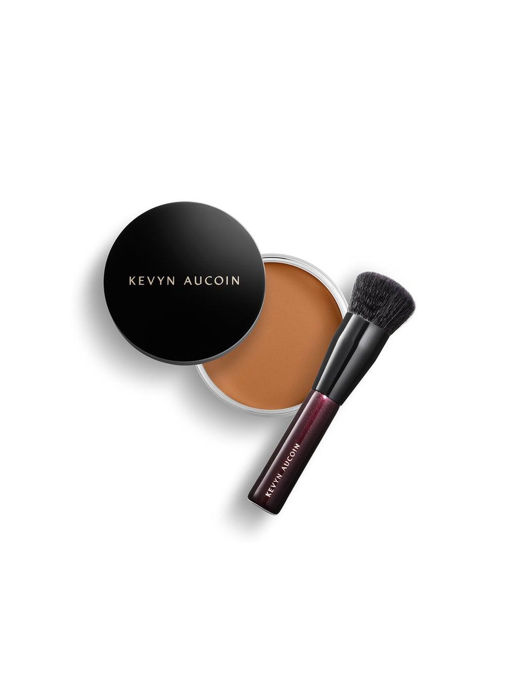 Velvet Matte Foundation Balm - Deep FB 13 with Brush - Image 1