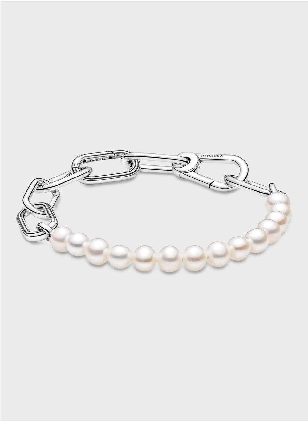 PANDORA Treated Pearl Charm Bracelet - Freshwater Elegance - Image 1