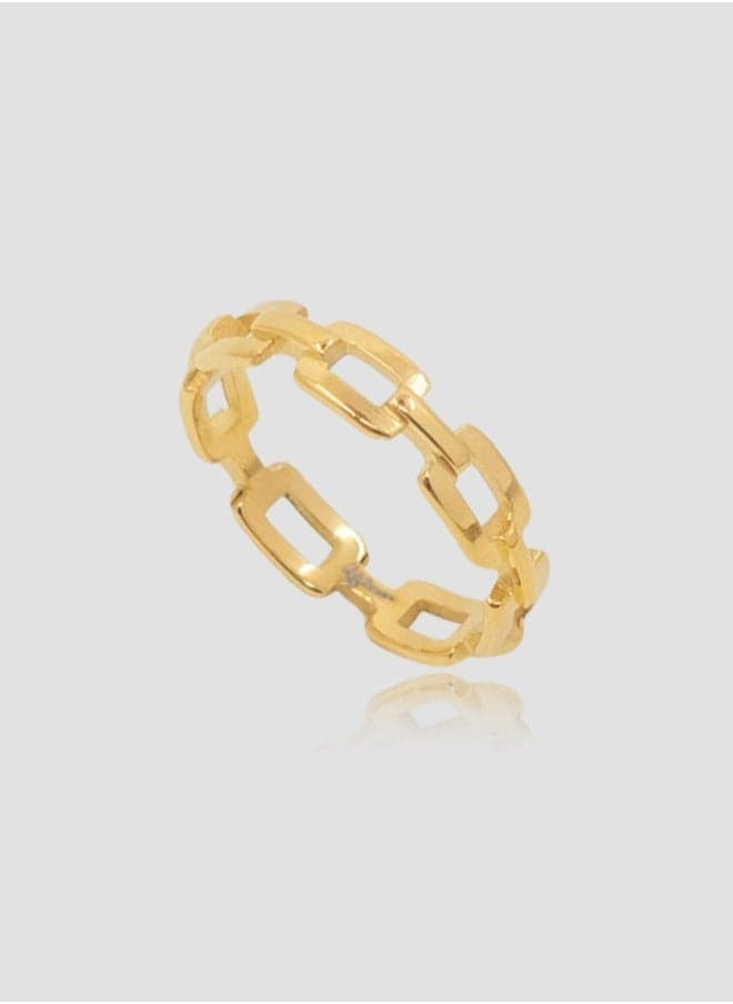 Lady Mauve ECHO - Elegant Hypoallergenic Gold-Plated Ring - Image 1