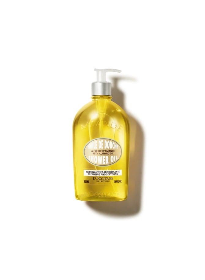 L'Occitane Provence Almond Luxury Shower Oil 500ml - Image 1