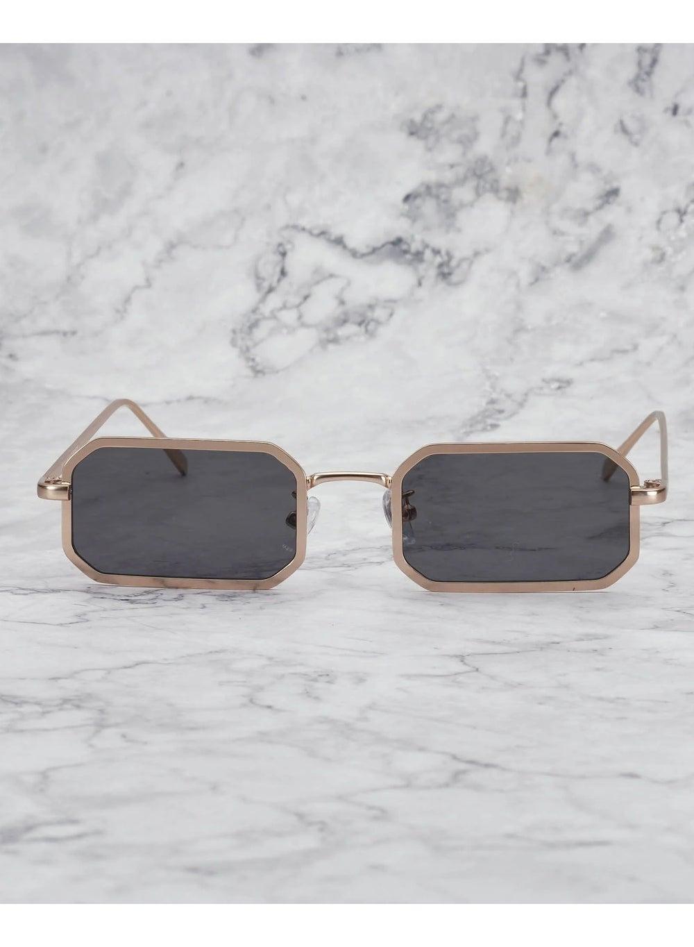 Explicit Poets Unisex MURPHY Gold - Gray Elegance Sunglasses, 47EP1 - Image 1