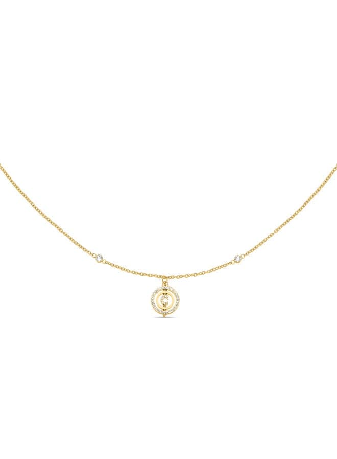 CERRUTI 1881 Supreme Crystal-Embellished Logo Necklace for Women - Image 1