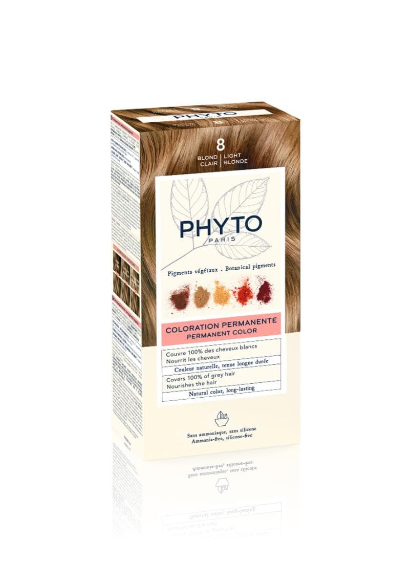 Phytocolor 8 Light Blonde: Luxurious Ammonia-Free Hair Color - Image 1
