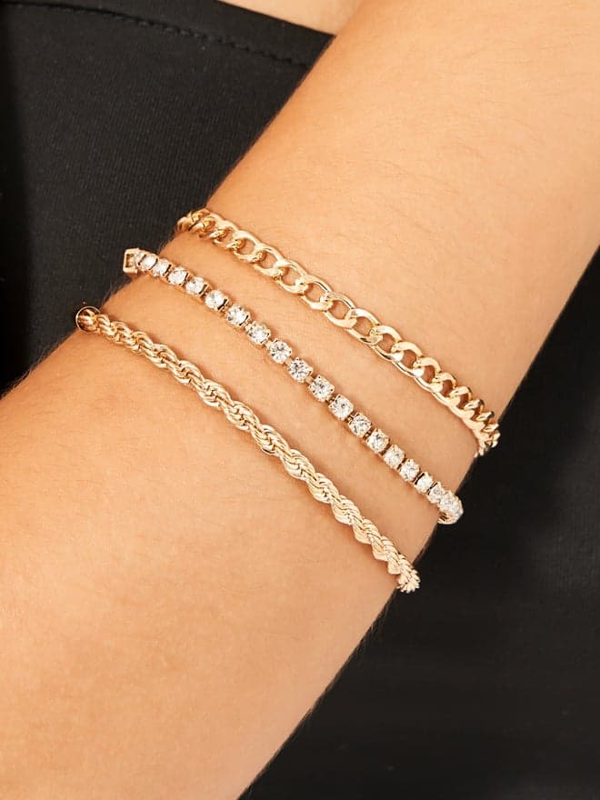 Styli Enchanted Trio - Embellished Bracelet Set for Women - Image 1