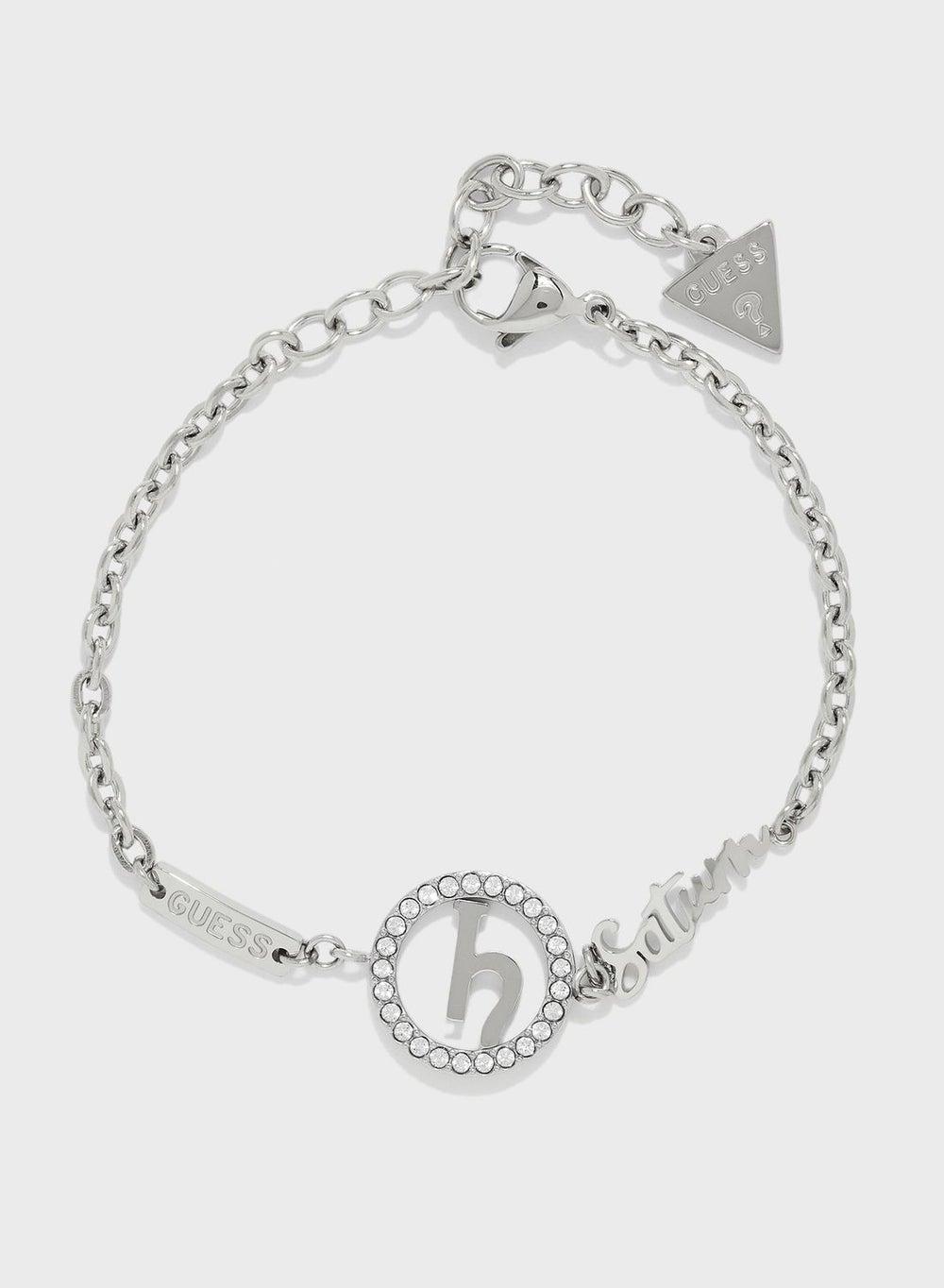 GUESS Silver Saturn Zodiac Bracelet - Image 1