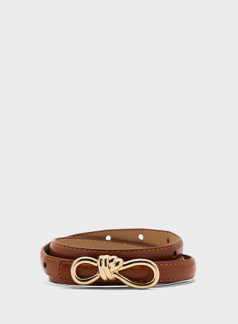 ELLA Bow Buckle: Elegance Redefined Women's Slim Belt - Image 1