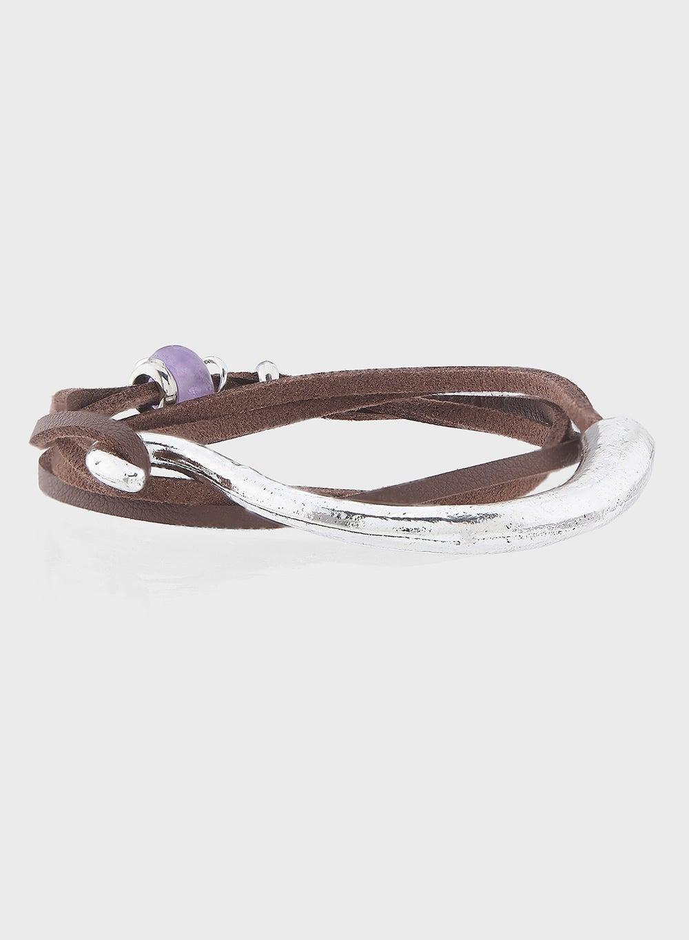 Seventy Five Men's Genuine Leather Timeless Bracelet - Image 1