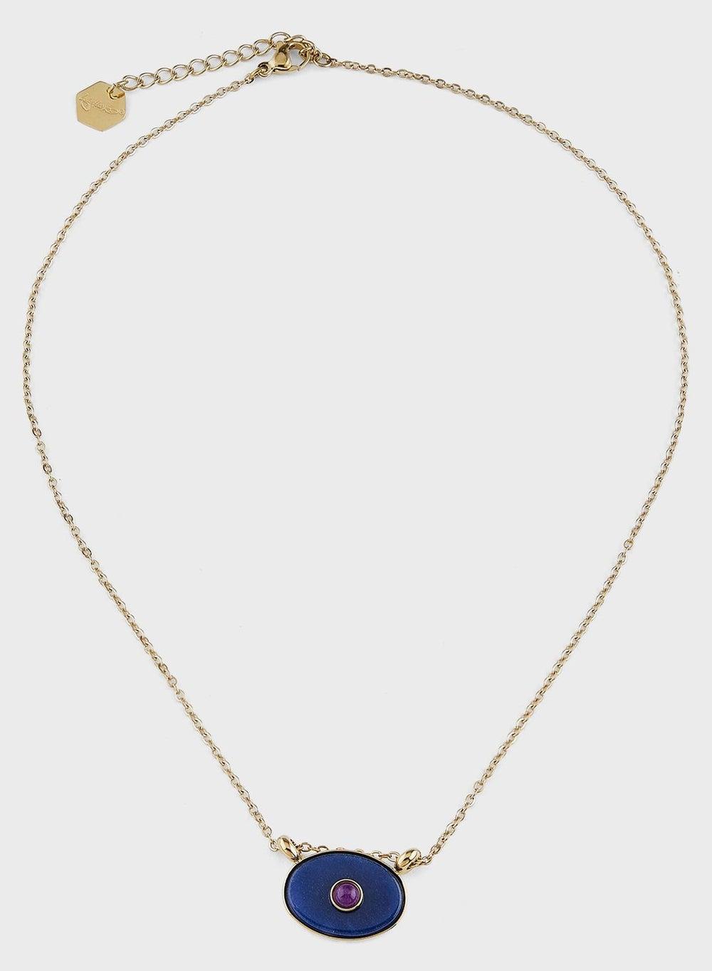 Lady Mauve ANYA Oval Eye Pendant – Elegance Redefined - Image 1