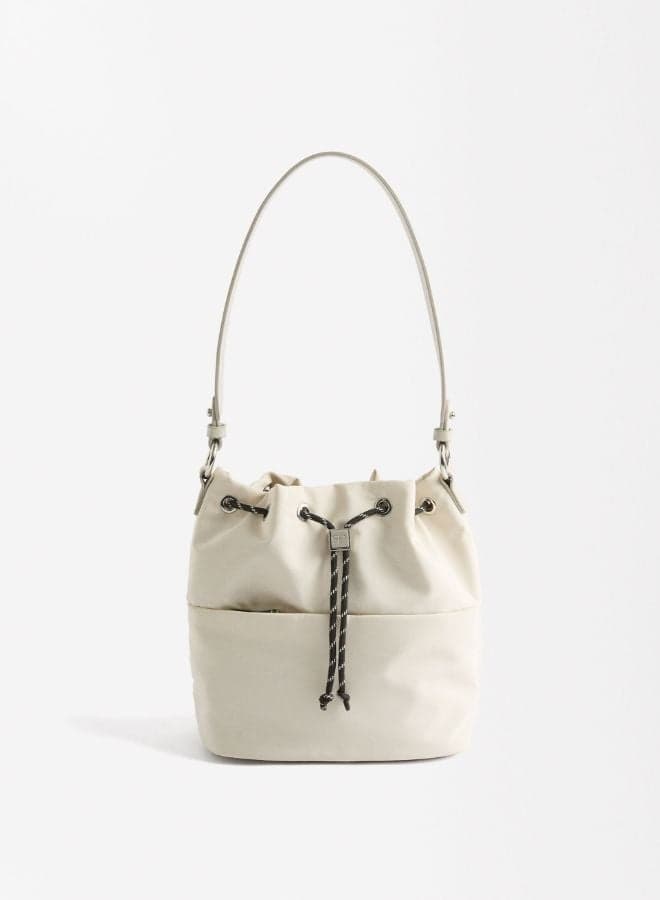 PARFOIS Elegance - Chic White Nylon Shoulder Bag - Image 1