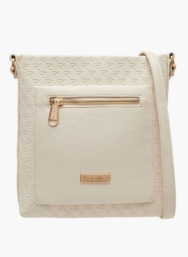 Paprika Monogram Embossed Luxury Crossbody Bag - Image 1