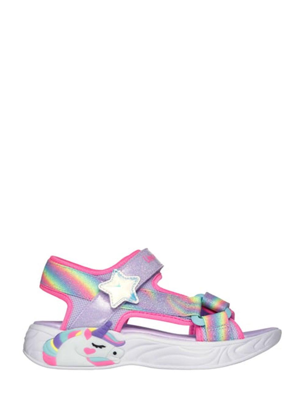 Unicorn Dreams Kids' Sneaker Sandals 303107L in Lavender Mint - Image 1
