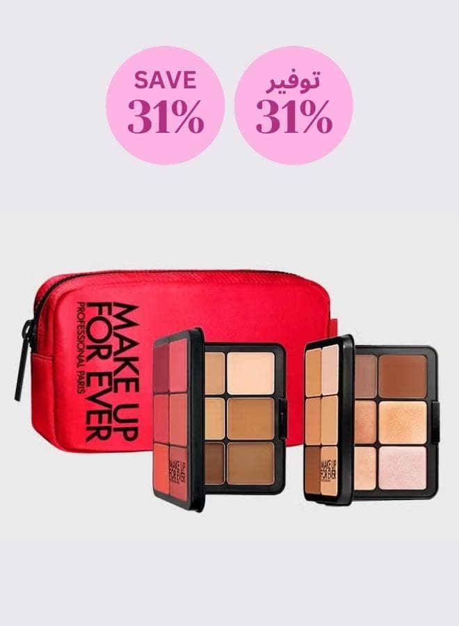 Duo Palette Kit with Pouch - Unlock Flawless Skin - Image 1