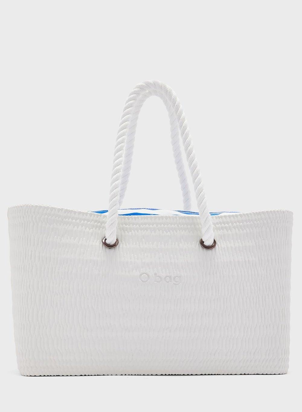 O bag Beach Tote: Elegant Rope-Handled Women's Bag - Image 1