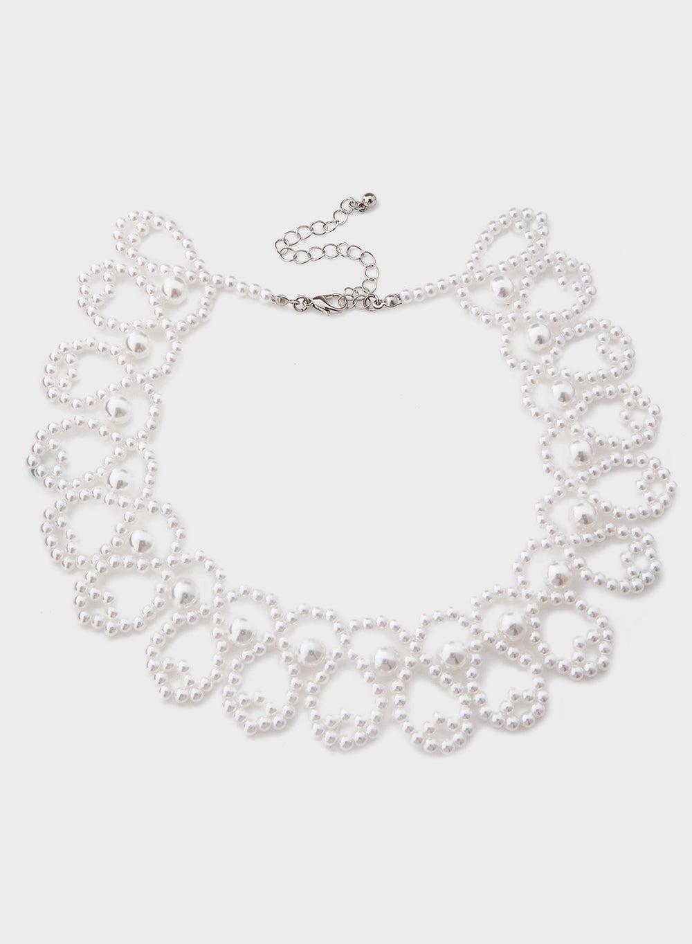 Ella Limited Edition Floral Pearl Necklace - Elegant Beauty - Image 1